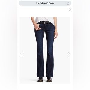 Lucky brand boot cut dark jeans